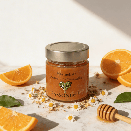 Marmellata di arancia di Calabria e camomilla biologica